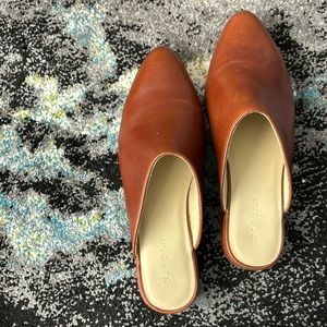 Nisolo Mules SZ 9 brown leather